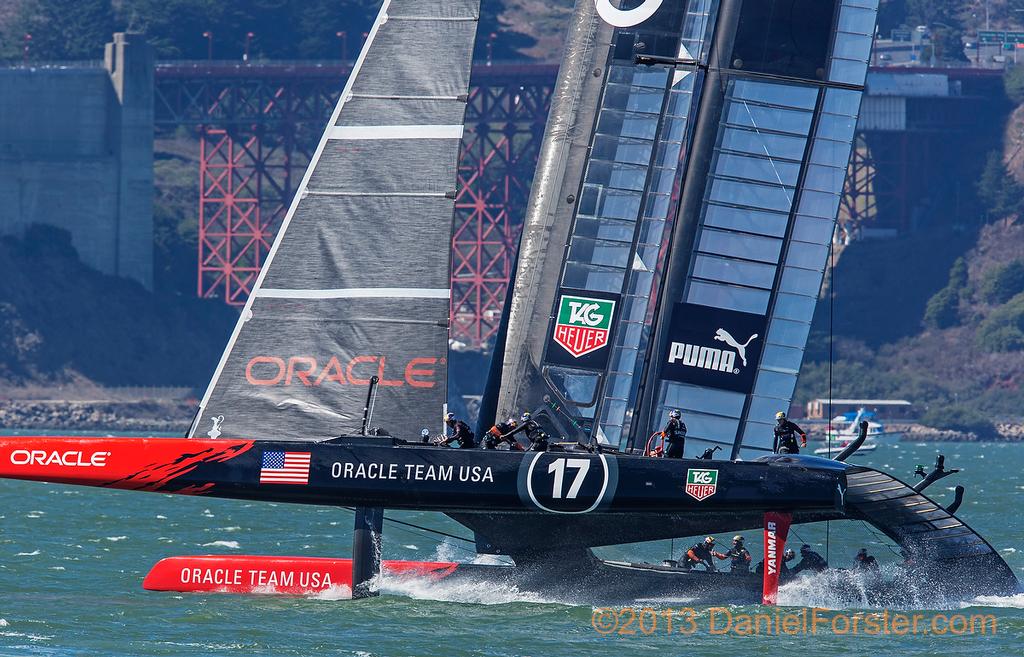 2013 America's Cup Sept 15 photo copyright Daniel Forster http://www.DanielForster.com taken at  and featuring the  class