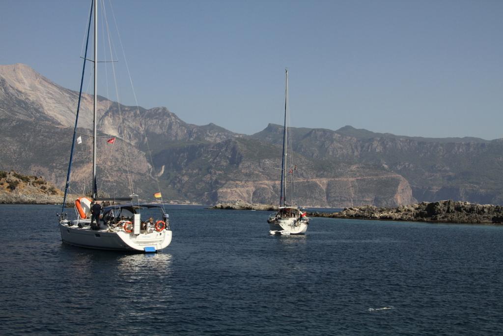 The bay is overlooked by Baba Mountain - Turkey Lycian Coat Rally photo copyright Maggie Joyce taken at  and featuring the  class