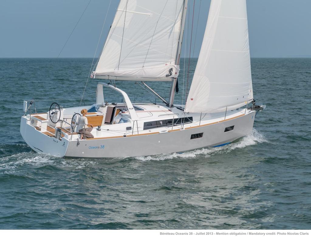 NEW Beneteau Oceanis 38 - Beneteau Premiers at Cannes photo copyright Sarah Henry taken at  and featuring the  class