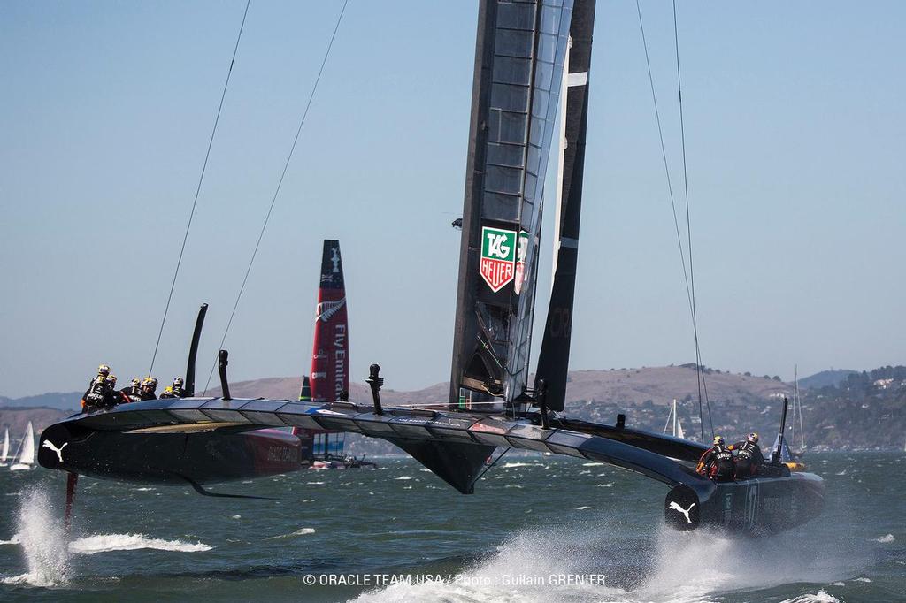 AC34 Match / ETNZ vs OTUSA DAY 9 - Race 12 / 34th America's Cup / ORACLE TEAM USA / San Francisco (USA) / 19-09-2013 photo copyright Guilain Grenier Oracle Team USA http://www.oracleteamusamedia.com/ taken at  and featuring the  class