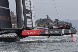 11/09/2013 - San Francisco (USA,CA) - 34th America's Cup - Final Match - Lay day nÂ° 2 - ORACLE Team USA training photo copyright ACEA - Photo Gilles Martin-Raget http://photo.americascup.com/ taken at  and featuring the  class