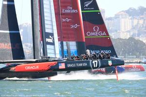 19/09/2013 - San Francisco (USA,CA) - 34th America's Cup - Oracle Team USA vs Emirates Team New Zealand, Race Day 9 photo copyright ACEA - Photo Gilles Martin-Raget http://photo.americascup.com/ taken at  and featuring the  class