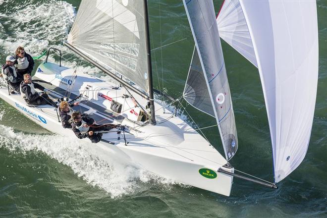 Franco Rossini’s Blu Moon - Leading after day two in the Melges 24 class ©  Rolex/Daniel Forster http://www.regattanews.com