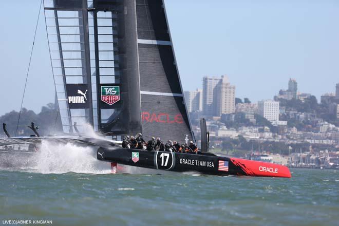 24/09/2013 - San Francisco (USA,CA) - 34th America’s Cup - Oracle Team USA vs Emirates Team New Zealand, Race Day 14 © ACEA / Photo Abner Kingman http://photo.americascup.com