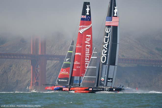 22/09/2013 - San Francisco (USA,CA) - 34th America’s Cup - Oracle Team USA vs Emirates Team New Zealand, Race Day 12 © ACEA / Ricardo Pinto http://photo.americascup.com/