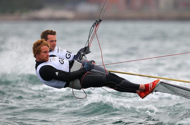 Stevie Morrison and Ben Rhodes in action at the 2012 Olympic Games ©  Richard Langdon http://www.oceanimages.co.uk