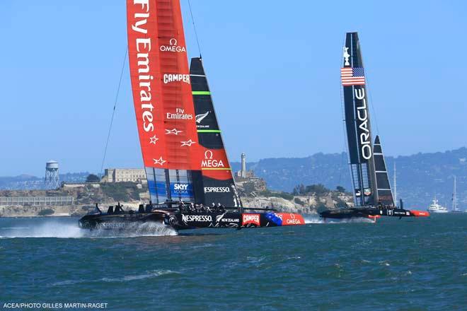 24/09/2013 - San Francisco (USA,CA) - 34th America’s Cup - Oracle Team USA vs Emirates Team New Zealand, Race Day 14 © ACEA - Photo Gilles Martin-Raget http://photo.americascup.com/