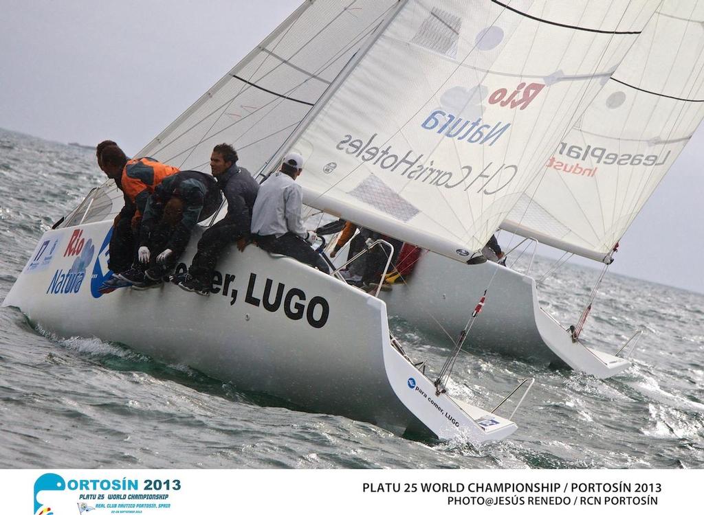 Platu 25 World Championships, PortosÃ­n , Galicia, Spain. photo copyright  Jesus Renedo http://www.sailingstock.com taken at  and featuring the  class