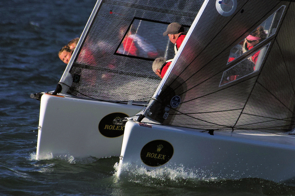 If they bump, there will be plenty of witnesses - Rolex Big Boat Series © Chuck Lantz http://www.ChuckLantz.com