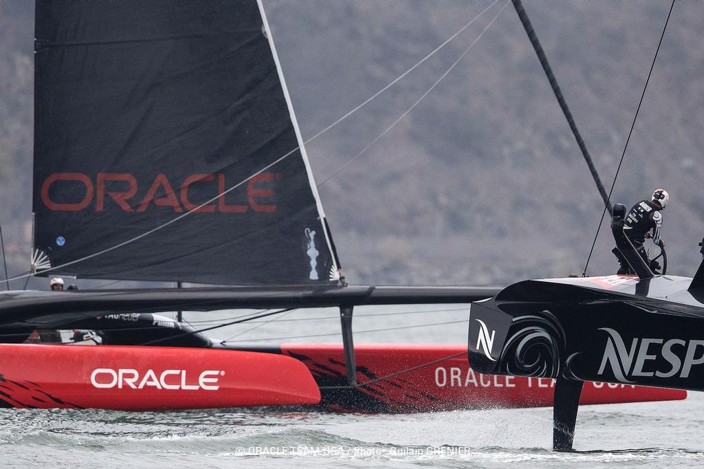 Oracle Team USA - San Francisco (USA) - Day 10 photo copyright Guilain Grenier Oracle Team USA http://www.oracleteamusamedia.com/ taken at  and featuring the  class