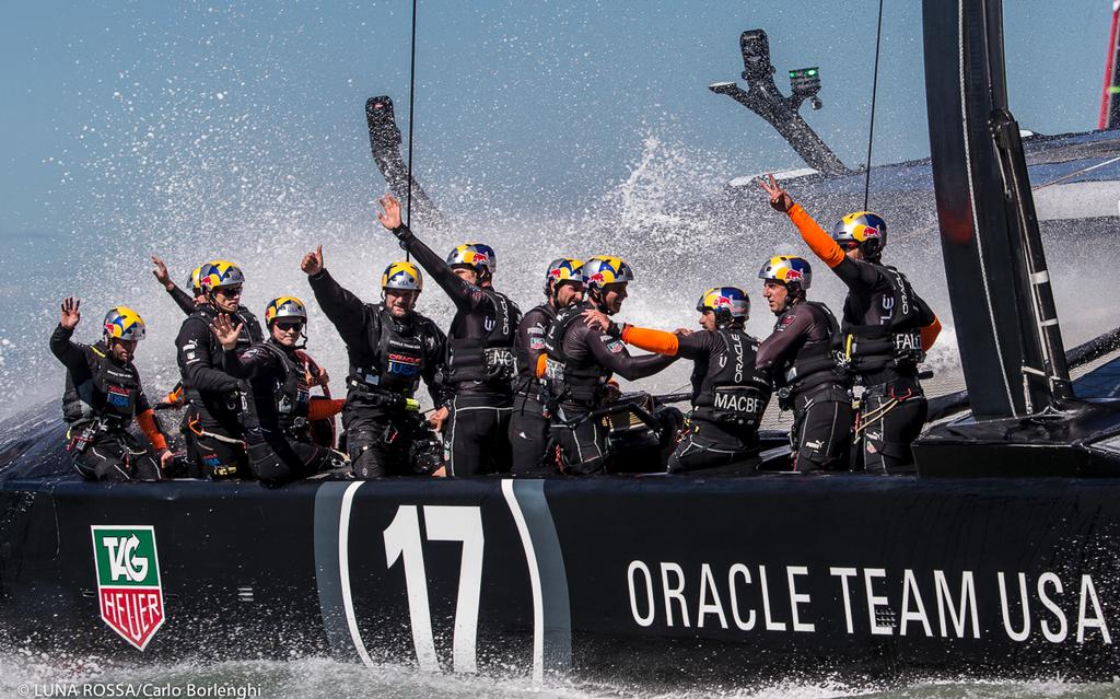 San Francisco
34th America&rsquo;s Cup final
Oracle Team USA
Race 16
 photo copyright Carlo Borlenghi/Luna Rossa http://www.lunarossachallenge.com taken at  and featuring the  class