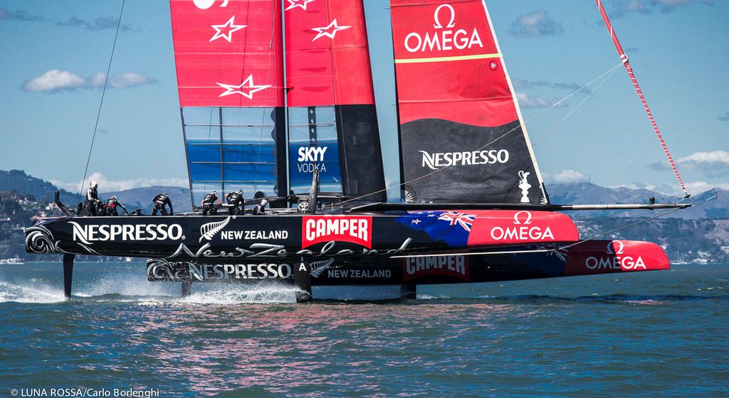 Emirates Team New Zealand have re-signed two key sponsors in a week
 photo copyright Carlo Borlenghi/Luna Rossa http://www.lunarossachallenge.com taken at  and featuring the  class