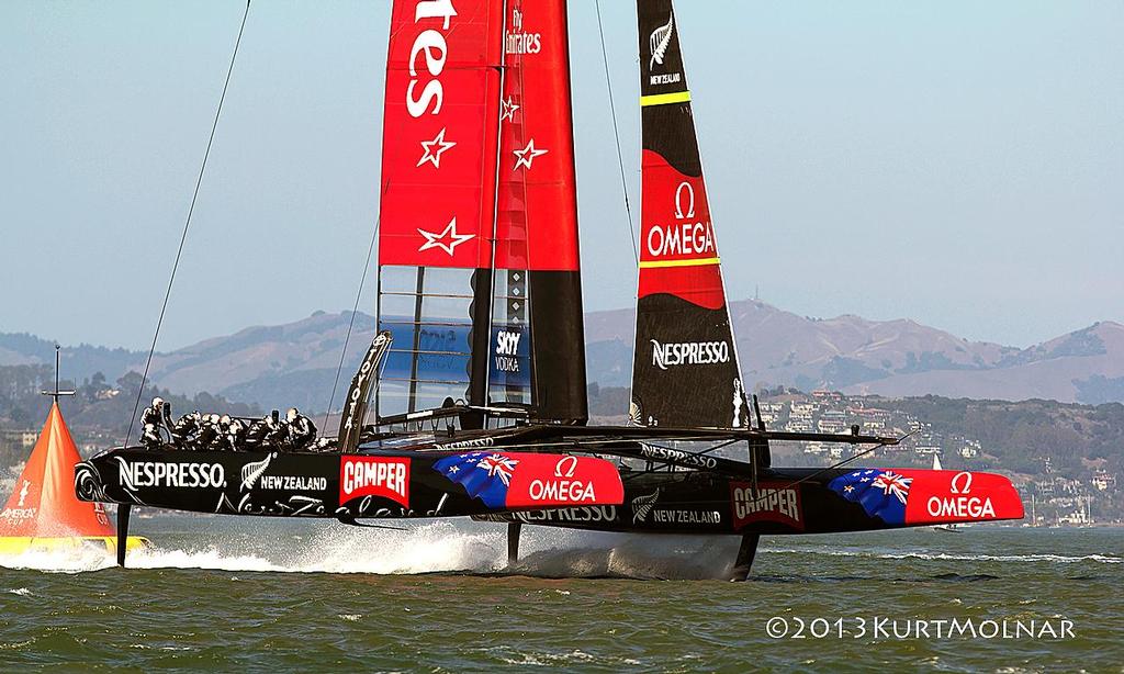 NZ Foil Mark1 - America's Cup - Day 14 photo copyright Kurt Molnar taken at  and featuring the  class