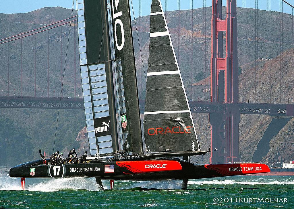 Oracle Gate Foil1 - America's Cup - Day 14 photo copyright Kurt Molnar taken at  and featuring the  class