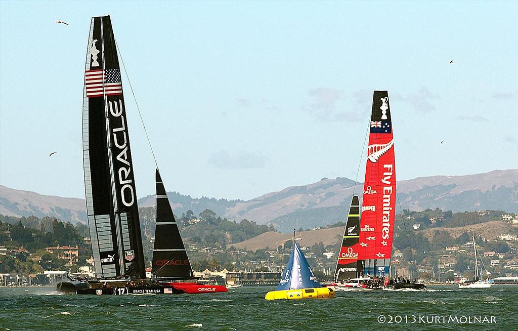Pre Start 1 - America's Cup - Day 15 photo copyright Kurt Molnar taken at  and featuring the  class