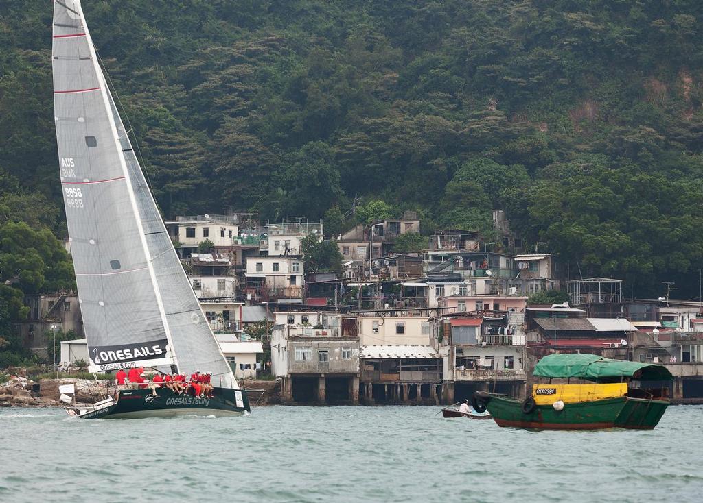 AUDI HK-Vietnam Race 2013 - OneSails Racing leaves HK harbour at Lei Yue Mun photo copyright  RHKYC/Guy Nowell http://www.guynowell.com/ taken at  and featuring the  class