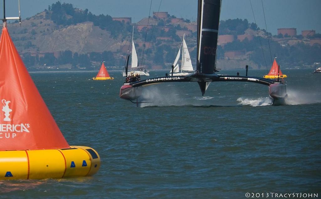 train - America's Cup - Day 15 photo copyright Tracy St John http://www.stjohnphoto.tv/ taken at  and featuring the  class