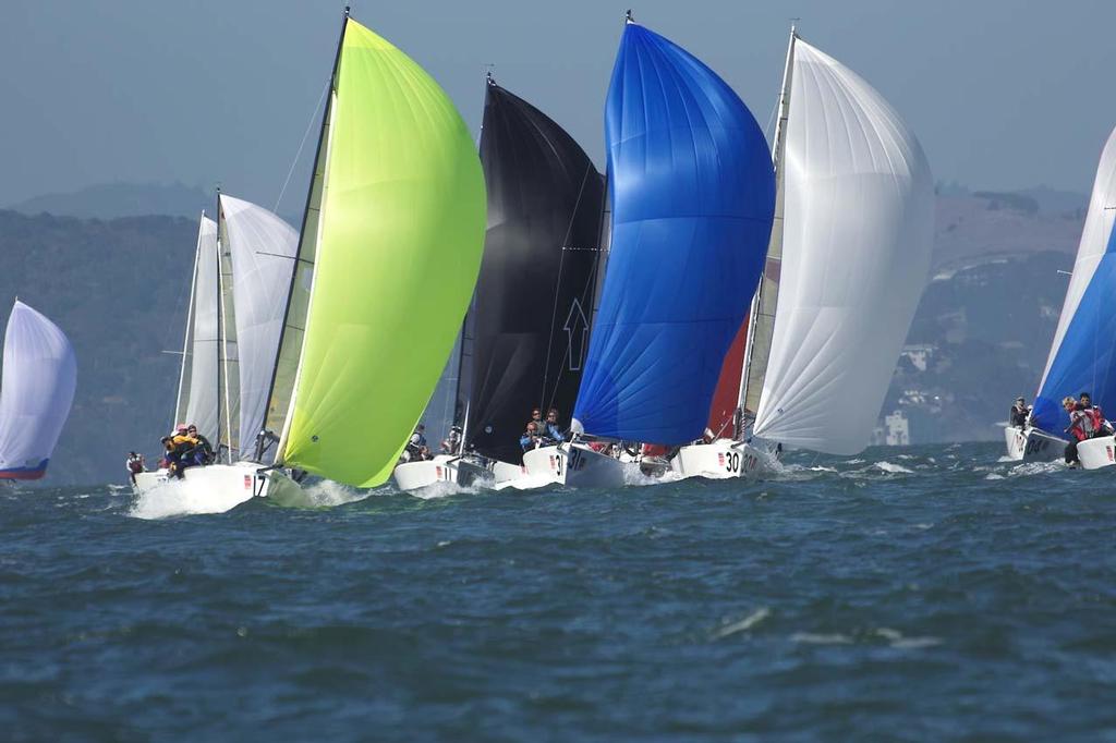 Day One of the 2013 Melges 24 Worlds. Good breeze and clear skies. © Chuck Lantz http://www.ChuckLantz.com