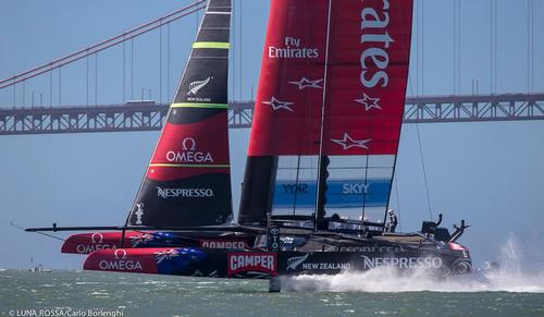 AC72’s may be replaced by a smaller version for the 35th America’s Cup - Emirates Team New Zealand Day 14, San Francisco<br />
 © Carlo Borlenghi/Luna Rossa http://www.lunarossachallenge.com