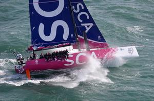Team SCA in action - Volvo Ocean Race 2014-15 photo copyright  Rick Tomlinson http://www.rick-tomlinson.com taken at  and featuring the  class