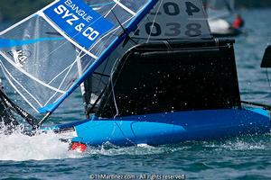 2013 Moth Worlds, Day 3. photo copyright Thierry Martinez/International Moth Class http://www.moth-sailing.org taken at  and featuring the  class