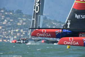 Emirates Team New Zealand continues a 20 year relationship with Omega photo copyright ACEA / Ricardo Pinto http://photo.americascup.com/ taken at  and featuring the  class
