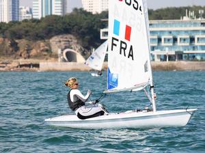 FRA Laser Radial - 2013 ISAF Sailing World Cup Qingdao Day 5 photo copyright ISAF  taken at  and featuring the  class