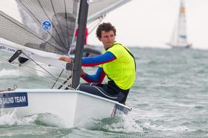 Giles Scott competing in the Finn class at the 2013 Semaine Olympique Francaise. photo copyright Thom Touw http://www.thomtouw.com taken at  and featuring the  class