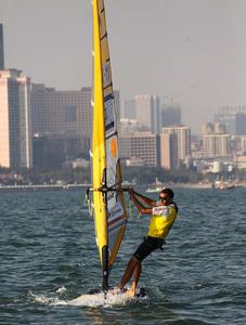 Shahar Zubari ISR Men's RS-X - 2013 ISAF Sailing World Cup Qingdao Day 4 photo copyright ISAF  taken at  and featuring the  class