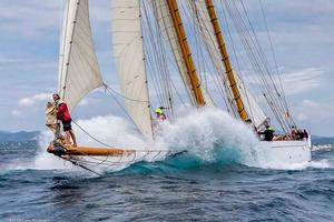 Challenge day Jean Laurain, Club 55 Cup. ALTAIR, Sail n: CAG, Class: GTR, Type/Year: GOELETTE AURIQUE/1931, Designer: WILLIAM FIFE photo copyright  Rolex / Carlo Borlenghi http://www.carloborlenghi.net taken at  and featuring the  class