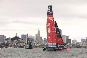 20/09/2013 - San Francisco (USA,CA) - 34th America's Cup - Oracle Team USA vs Emirates Team New Zealand, Race Day 10 photo copyright ACEA - Photo Gilles Martin-Raget http://photo.americascup.com/ taken at  and featuring the  class