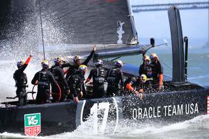 25/09/2013 - San Francisco (USA,CA) - 34th America's Cup - Oracle Team USA vs Emirates Team New Zealand, Race Day 15 photo copyright ACEA - Photo Gilles Martin-Raget http://photo.americascup.com/ taken at  and featuring the  class