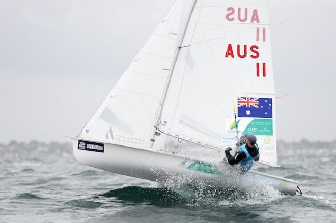470 Men / Will Ryan & Mathew Belcher (AUS)<br />
2013 ISAF Sailing World Cup - Melbourne<br />
Sail Melbourne 2013 © Jeff Crow/ Sport the Library http://www.sportlibrary.com.au