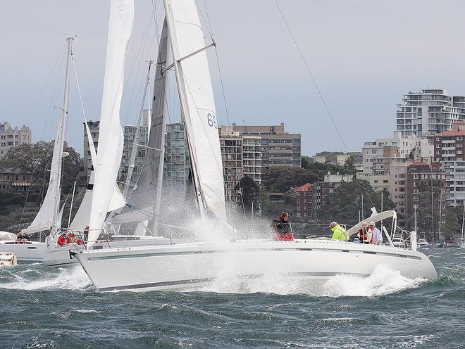 After all the bubbles and fizz ashore, it seemed fitting that it continued once out on Sydney Harbour. - 2013 Beneteau Cup ©  John Curnow