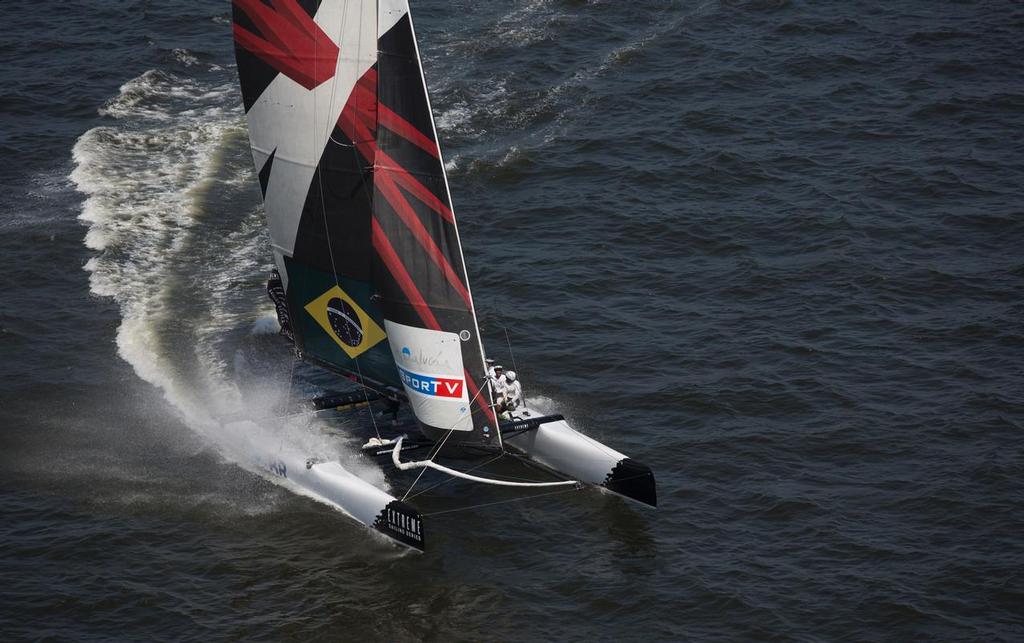 Team Brazil return to the Extreme Sailing Series after a successful debut in Rio de Janeiro in 2012 photo copyright Lloyd Images taken at  and featuring the  class