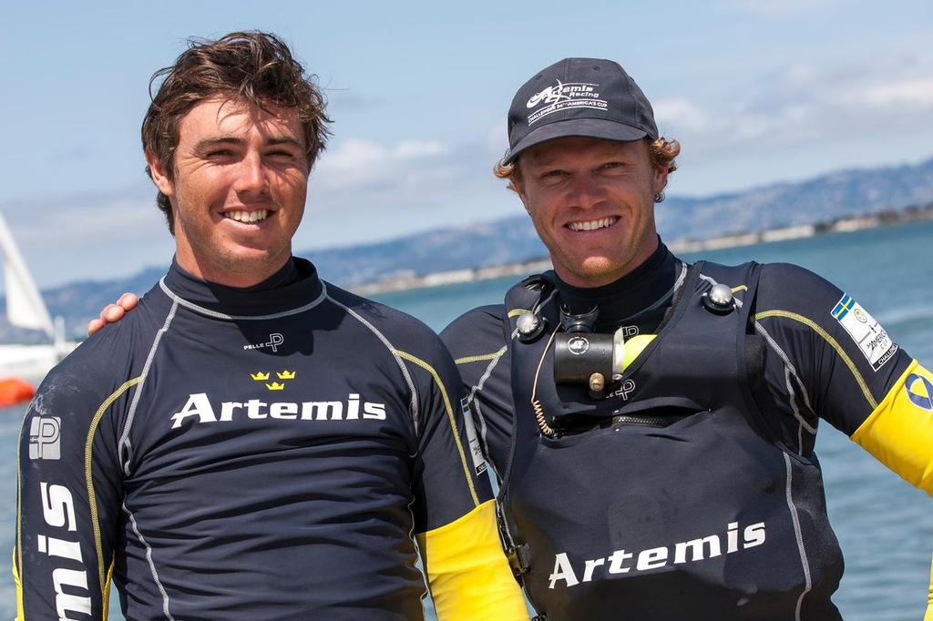 Iain Jensen and Nathan Outteridge have joined Artemis Racing for America&rsquo;s Cup 35 photo copyright Artemis Racing http://www.artemisracing.com taken at  and featuring the  class