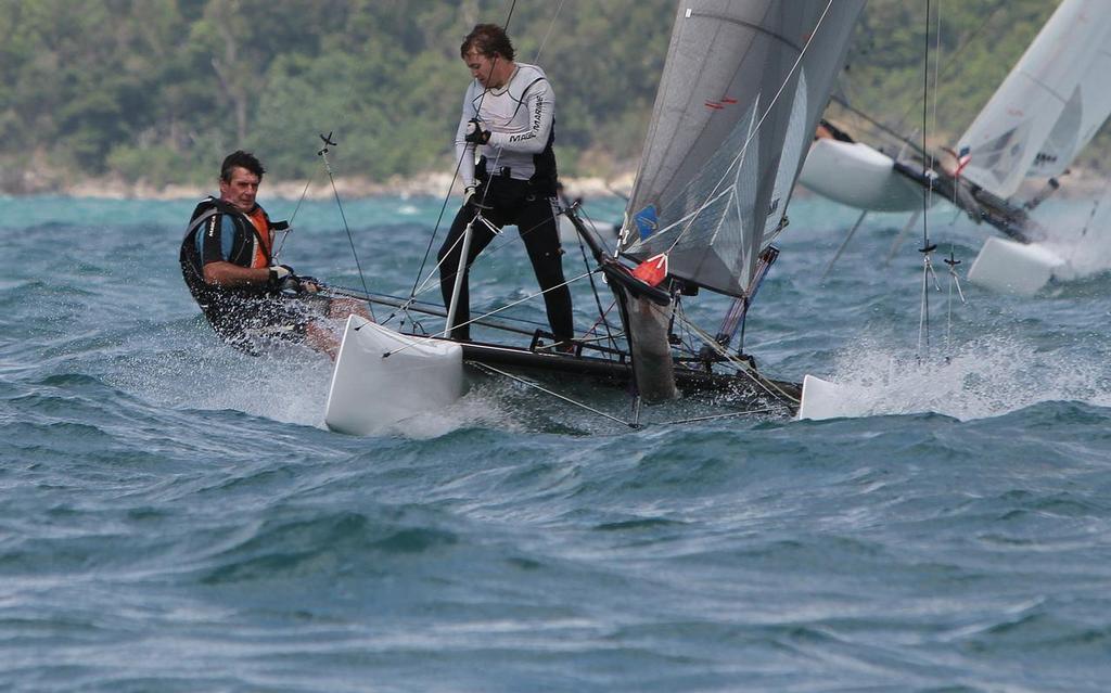 Luke McMullen and Luke Duncan sailing the F18 'Overdrive' from Port Douglas Sailing Club photo copyright Tom Orr taken at  and featuring the  class