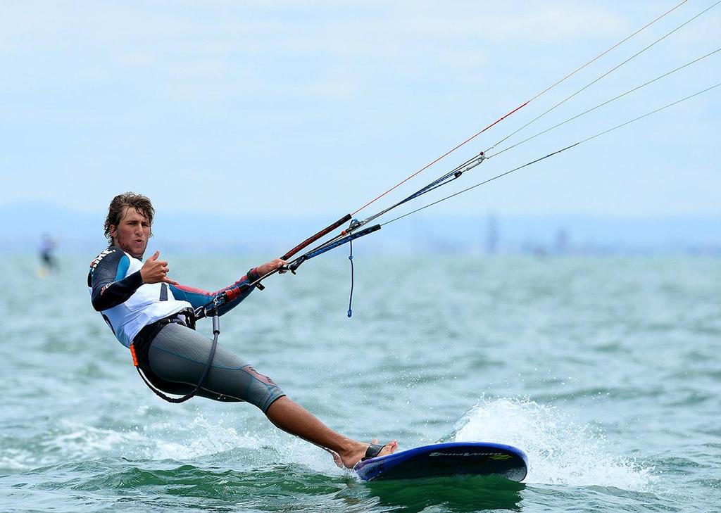 Florian Gruber (GER) - 2013 ISAF Sailing World Cup Melbourne photo copyright Jeff Crow/ Sport the Library http://www.sportlibrary.com.au taken at  and featuring the  class