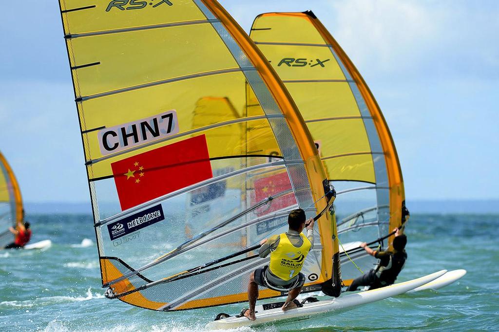 RSX - Men / Chuankun Shi (CHN) - 2013 ISAF Sailing World Cup - Melbourne © Jeff Crow/ Sport the Library http://www.sportlibrary.com.au