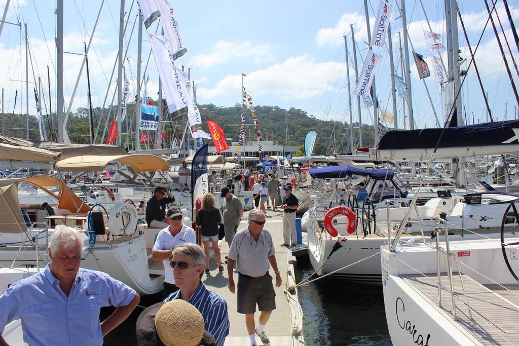 Action on the marina arm to see the boats on display photo copyright Damian Devine taken at  and featuring the  class