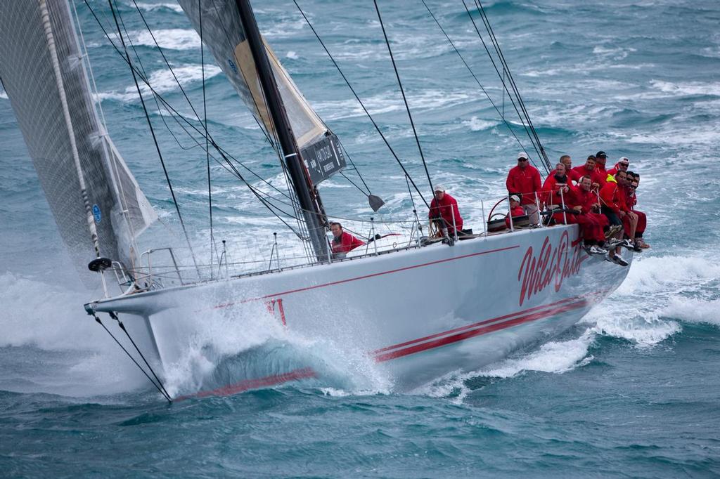On the pace: Wild Oats XI can expect some fast sailing conditions in this year’s Rolex Sydney Hobart Race.  © Andrea Francolini