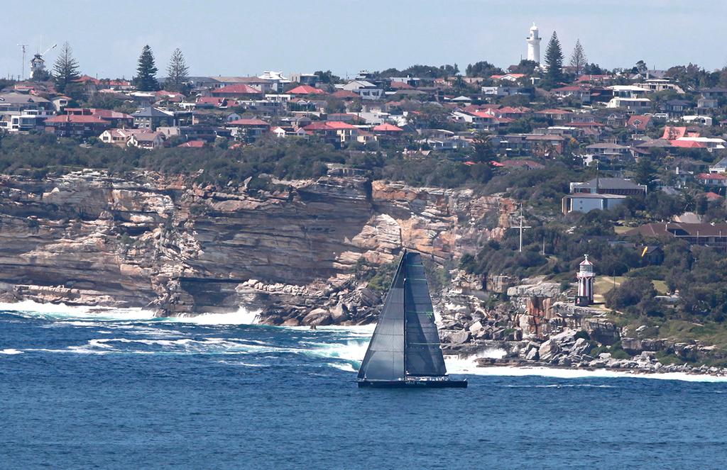 Wild Thing follows Wild Oats XI out of the harbour. photo copyright Crosbie Lorimer http://www.crosbielorimer.com taken at  and featuring the  class