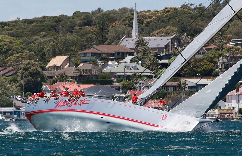 Wild Oats XI at Watsons Bay with a bit on - SOLAS series photo copyright Crosbie Lorimer http://www.crosbielorimer.com taken at  and featuring the  class