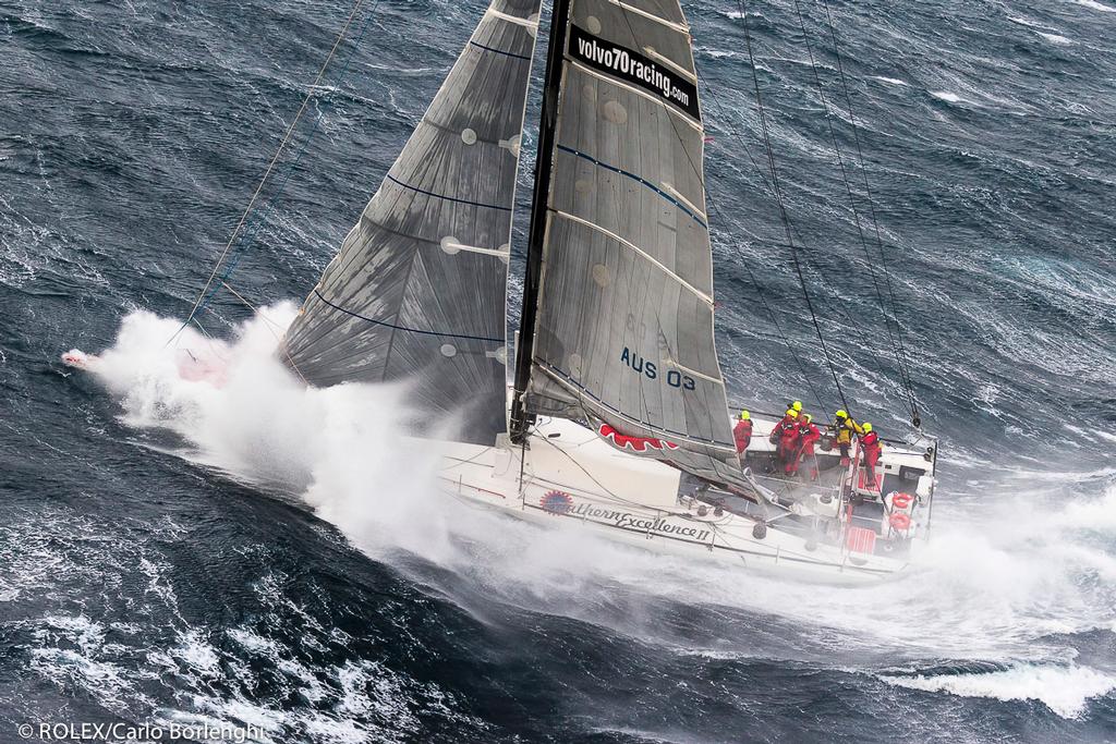 Southern Excellence II  off Tasman Island - 2013 Rolex Sydney Hobart photo copyright  Rolex / Carlo Borlenghi http://www.carloborlenghi.net taken at  and featuring the  class