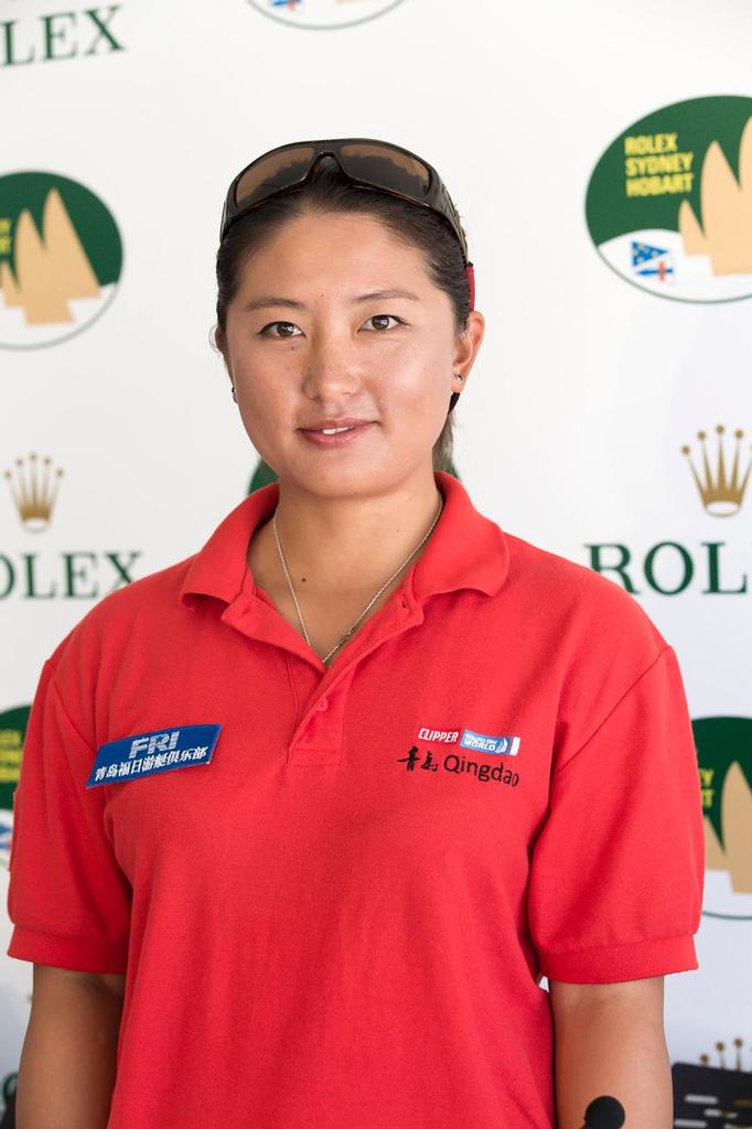 Vicki Song, first Chinese woman to compete in the Rolex Sydney Hobart. photo copyright Andrea Francolini taken at  and featuring the  class