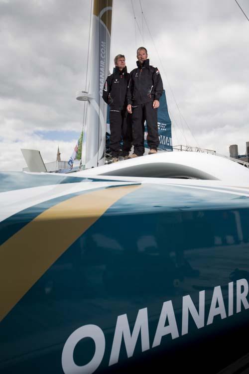 Oman Air - Musandam skipper Sidney Gavignet (FRA) and co skipper Damian Foxall (IRL) © Lloyd Images