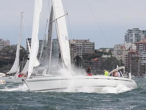 After all the bubbles and fizz ashore, it seemed fitting that it continued once out on Sydney Harbour. - 2013 Beneteau Cup photo copyright  John Curnow taken at  and featuring the  class