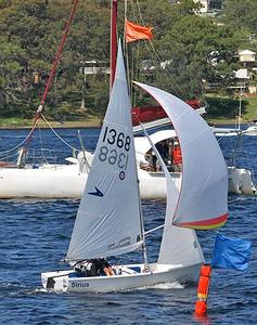 Tom Grimes and Chelsea Williams (1st in the Recent NSW Youth Champs). photo copyright Quantum Sail Design Group http://www.quantumsails.com/ taken at  and featuring the  class