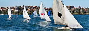 Historic 18ft skiffs, Sydney - 26/10/2013, Australia (right) and Brittania, Mistake photo copyright  Andrea Francolini Photography http://www.afrancolini.com/ taken at  and featuring the  class