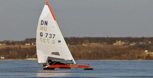 Ice boats - an excitement for winter photo copyright  SW taken at  and featuring the  class